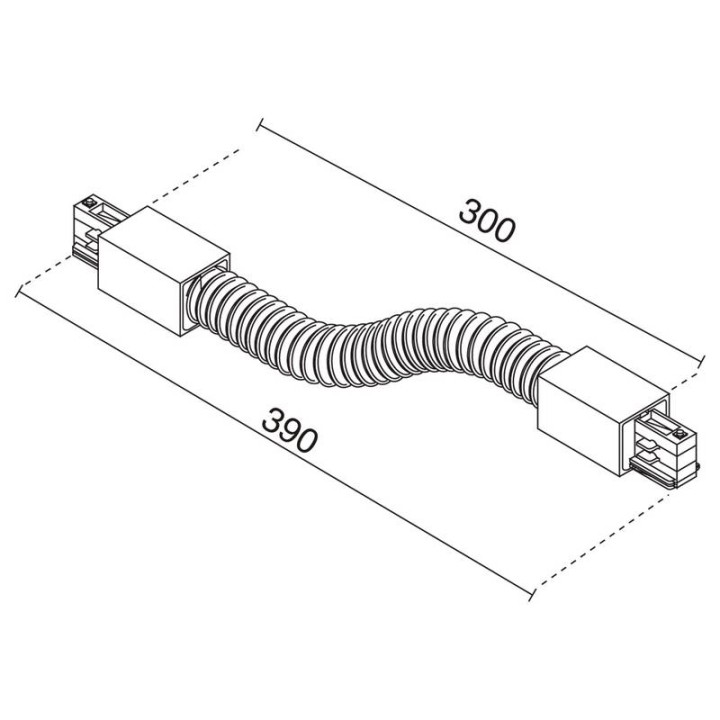 Unión flexible TRACK blanco  - B10N-X33X2A-01