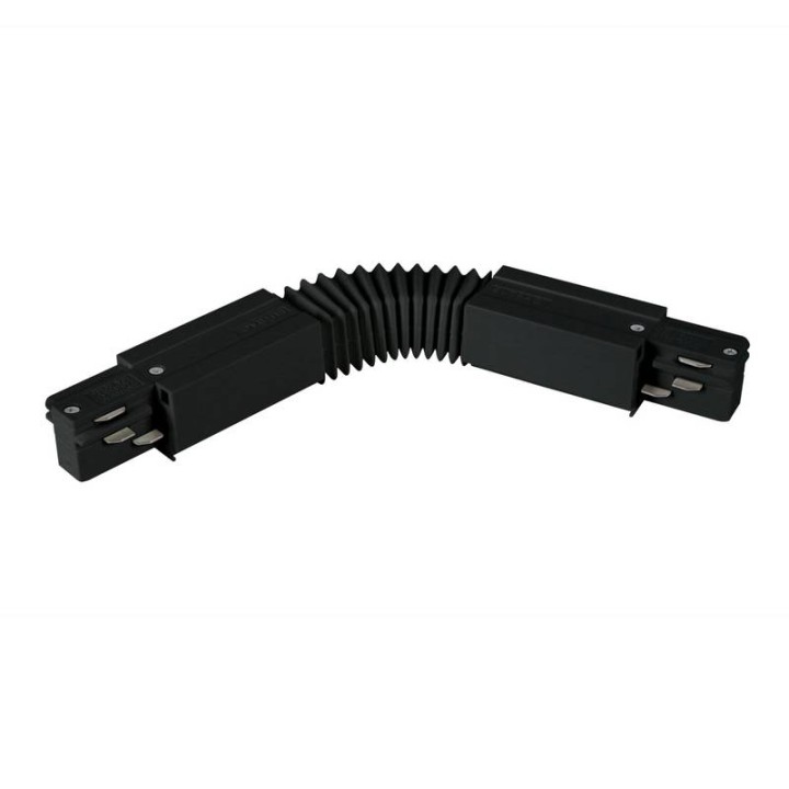 TRACK Unión flexible carril 3E Negro INDELUZ B17K-X33X2B-02