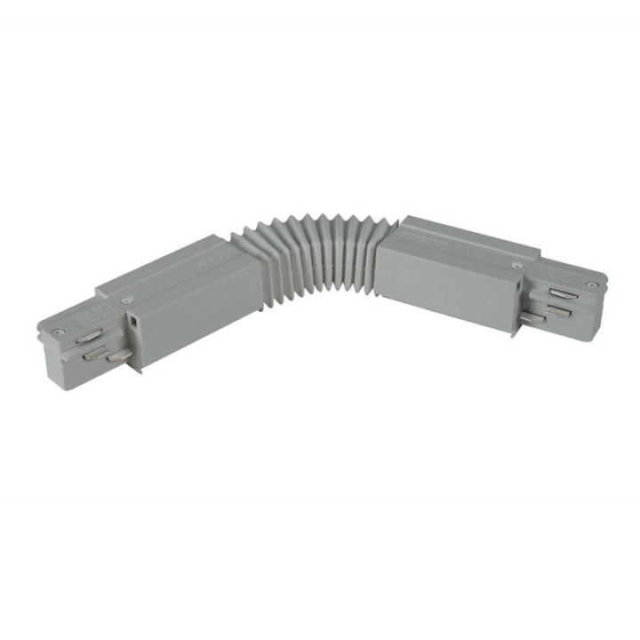 TRACK Unión flexible carril 3E Gris INDELUZ B17K-X33X2B-03