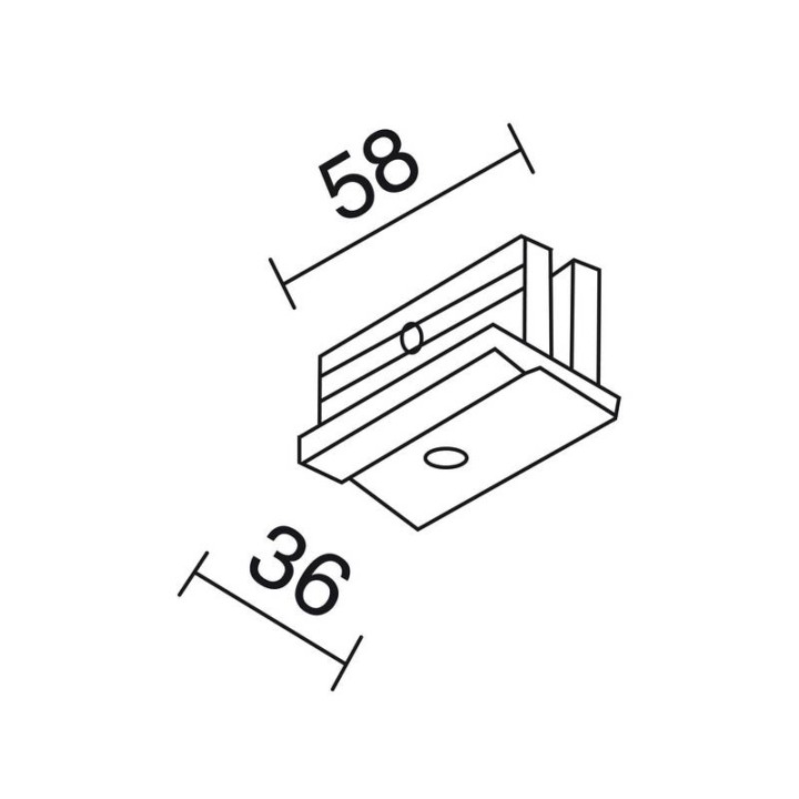 TRACK Uni.lin. contac carril DALI 3E Ng INDELUZ B18K-X33X2U-02