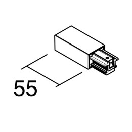 Alimentador derecha blanco INDELUZ B27D-X33X2V-01
