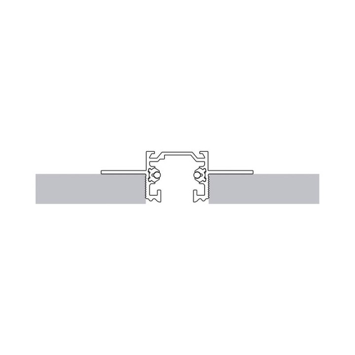 Carril 3 mt negro empotrado INDELUZ B27L-X33X2V-02