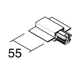 Alimentador izquierda negro INDELUZ B27N-X33X2V-02