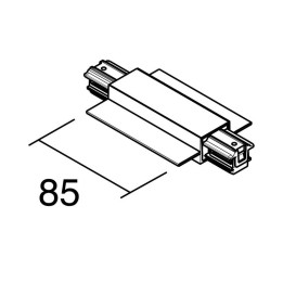 Alimentador central negro INDELUZ B27O-X33X2V-02