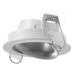 Aro empotrable basculante NOK1 Blanco-Plata INDELUZ D01B-823-01