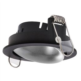 Aro empotrable basculante NOK1 Negro-Plata INDELUZ D01B-823-02