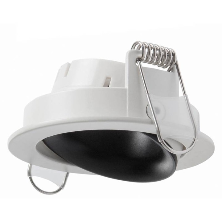Aro empotrable basculante NOK1 Blanco-Negro INDELUZ D01D-823-01
