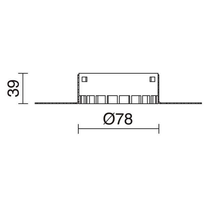 Aro Lámpara empotrable f.NOK1T TRIML Blanco-blanco INDELUZ D01E-829-01