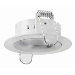 Aro empotrable fijo NOK1 Blanco-Plata INDELUZ D01F-823-01