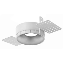 Aro Lámpara empotrable f.NOK1T TRIML Blanco-plata INDELUZ D01F-829-01