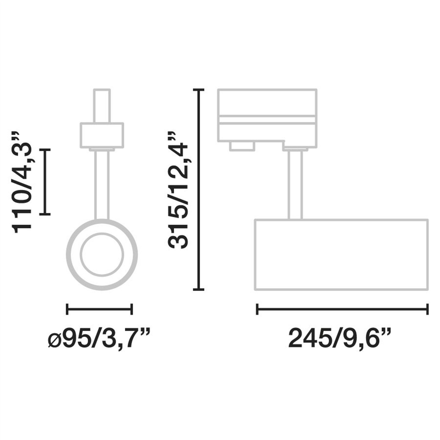 Aro Lámpara empotrable Ø78 asim. NOK2 Blanco-plata INDELUZ D02B-824-01