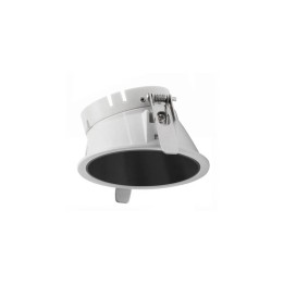 Aro Lámpara empotrable Ø78 asim.NOK2 Blanco-negro INDELUZ D02D-824-01
