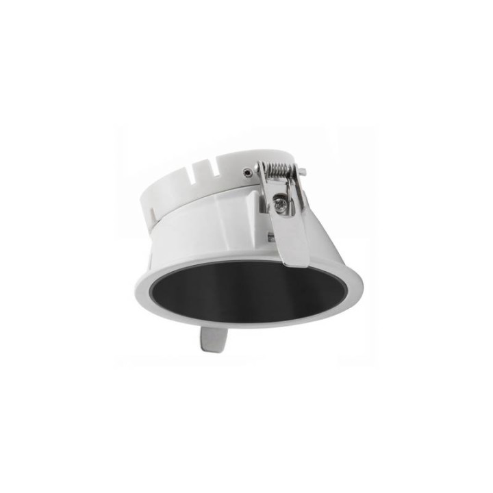 Aro Lámpara empotrable Ø78 asim.NOK2 Blanco-negro INDELUZ D02D-824-01