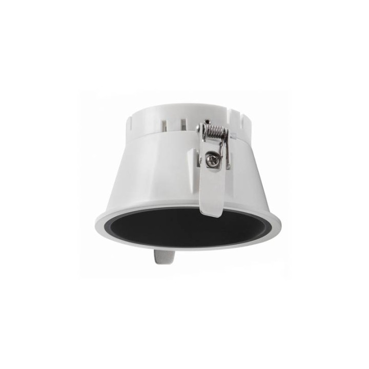 Aro Lámpara empotrable Ø80 sim. NOK2 Blanco-negro INDELUZ D02H-824-01