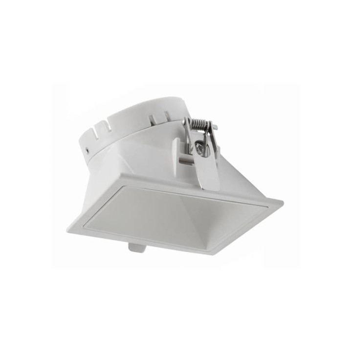 Aro Lámpara empotrable 80x80 asim. NOK3 Blanco-blanco  INDELUZ D03A-826-01