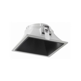Aro Lámpara empotrable 80x80 sim. NOK3 negro INDELUZ D03H-826-01