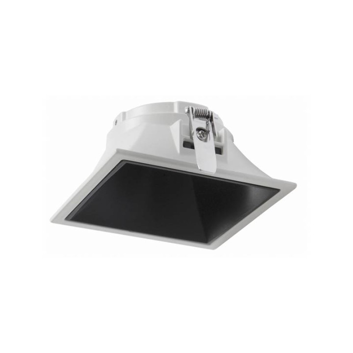 Aro Lámpara empotrable 80x80 sim. NOK3 negro INDELUZ D03H-826-01