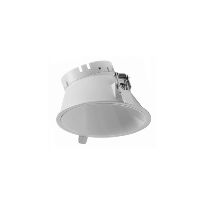 Aro Lámpara empotrable Ø95 asim. NOK4 Blanco-blanco  INDELUZ D04A-827-01