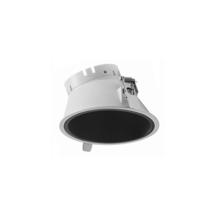 Aro Lámpara empotrable Ø95 asim.NOK4 Blanco-negro INDELUZ D04D-827-01