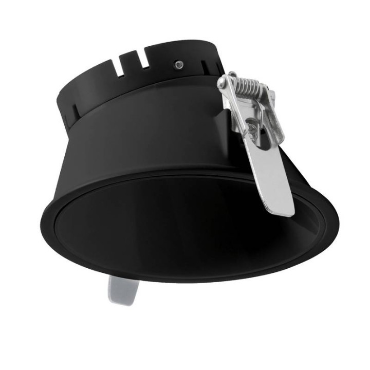 Aro Lámpara empotrable Ø95 asim.NOK4 negro INDELUZ D04D-827-02