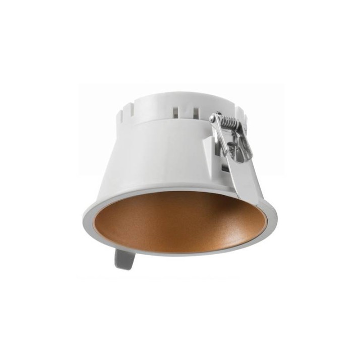 Aro Lámpara empotrable Ø95 sim. NOK4 Blanco-oro INDELUZ D04G-827-01