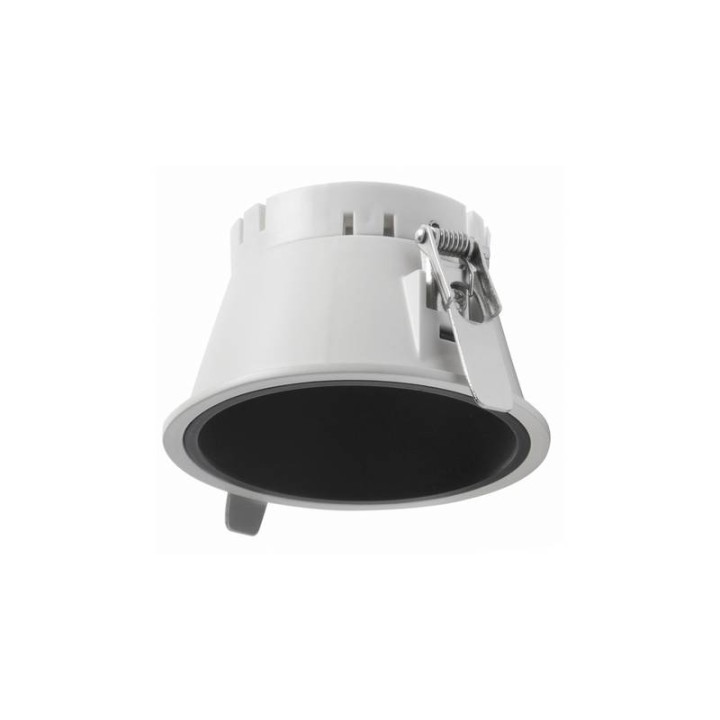 Aro Lámpara empotrable Ø95 sim. NOK4 Blanco-negro INDELUZ D04H-827-01