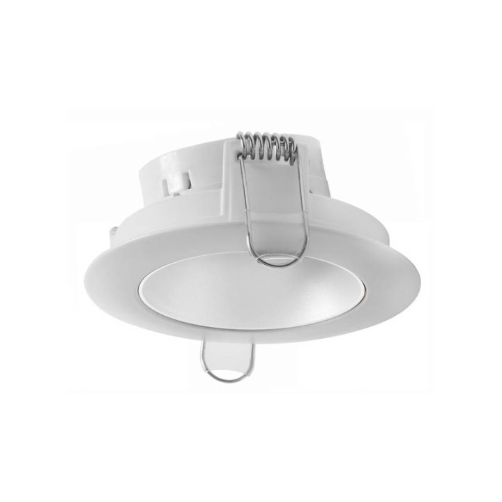 Aro Lámpara empotrable Ø100 asim. NOK5 Blanco-blanco  INDELUZ D05A-828-01