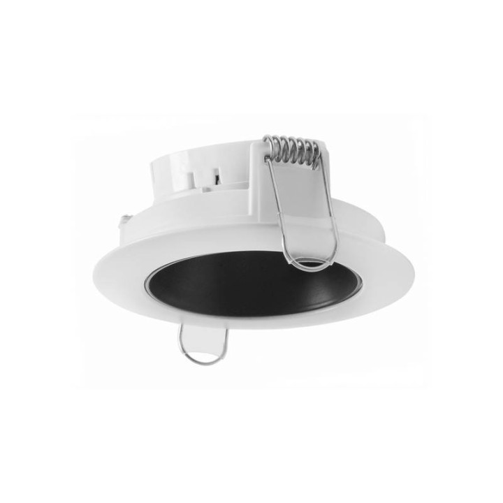 Aro Lámpara empotrable Ø100 asim.NOK5 Blanco-negro INDELUZ D05D-828-01