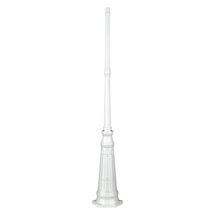 Columna para farolas 201cm Ø4,5cm Blanco DOPO C07C-12-01