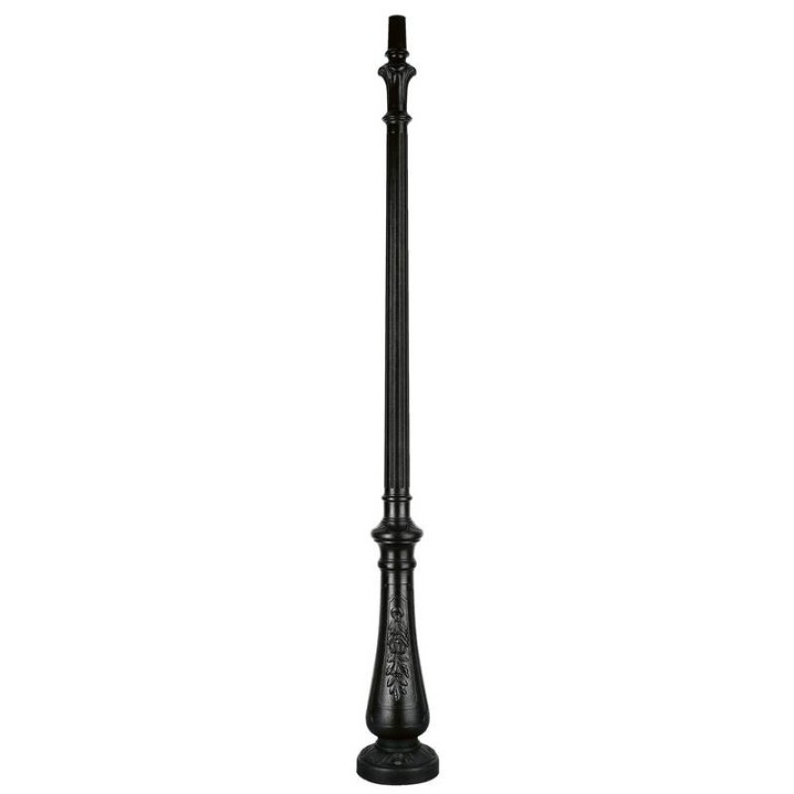 Columna para Farolas decorada Resina 175 cms. Negro