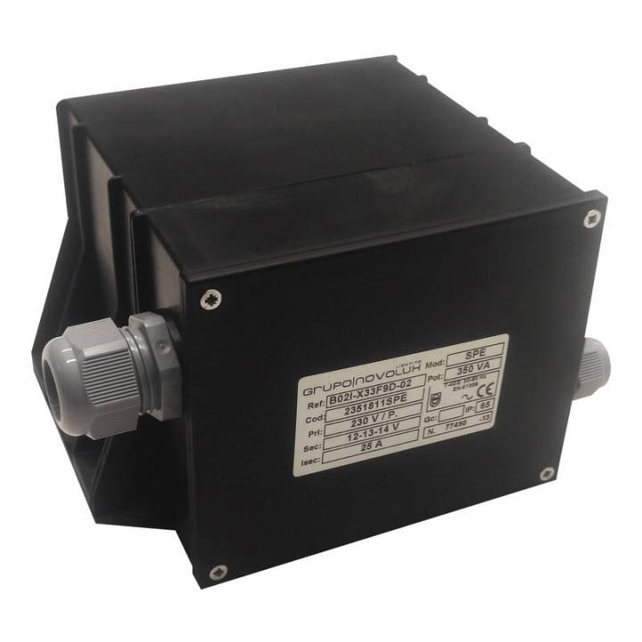 Transformador 12V AC 350W IP65  - B02I-X33F9D-02