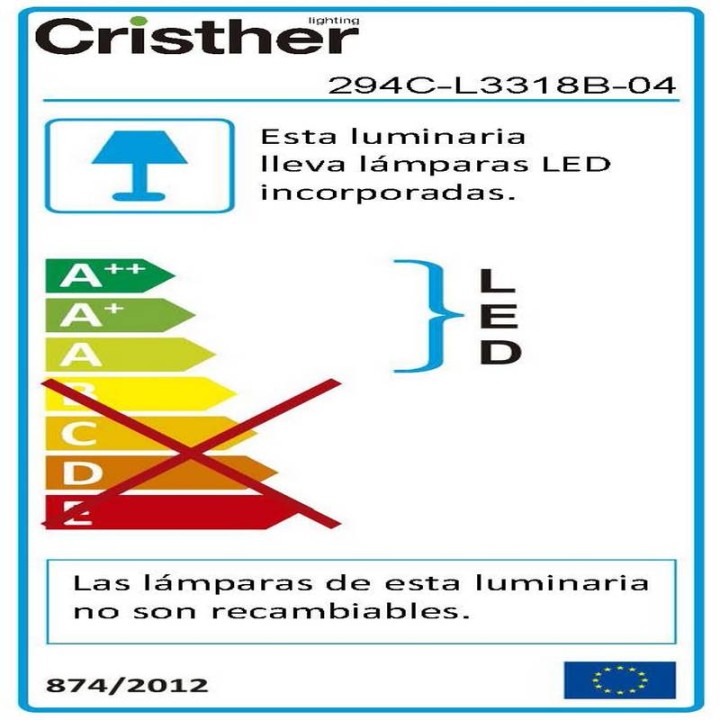 Proyector para exterior piqueta SPARK LED 18W 4000K 2270LM sin rejilla Antracita CRISTHER 294C-L3318B-04
