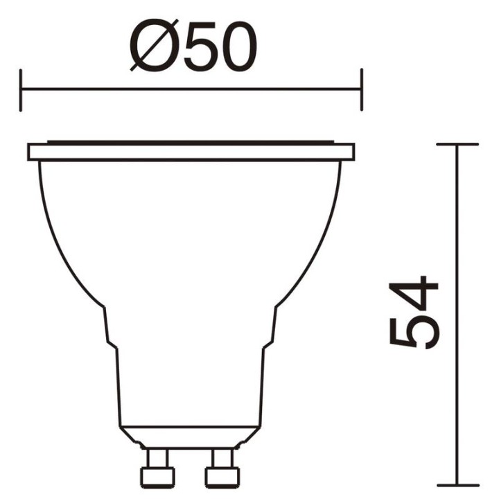 Lámpara LED PRO GU10 3,5W 400lm 4000K  - 578A-L2104A-02