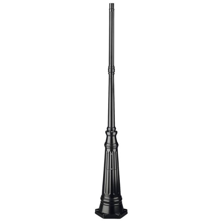 Columna para farolas 171cm Ø4,5cm Negro DOPO C07B-12-02