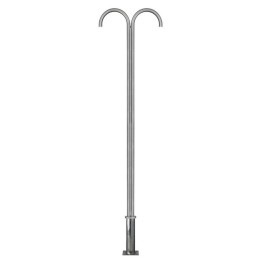Poste CITY ARCO 280cm con puerta de registro 2L. Zincado