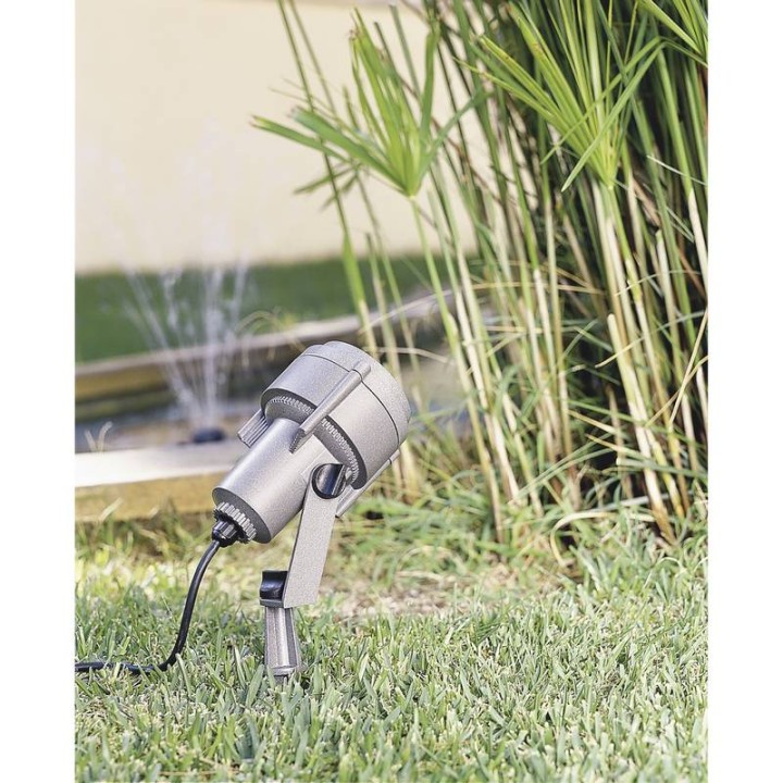 Proyector para exterior piqueta SPARK LED 18W 3000K 2125LM con rejilla Antracita CRISTHER 294D-L3118B-04