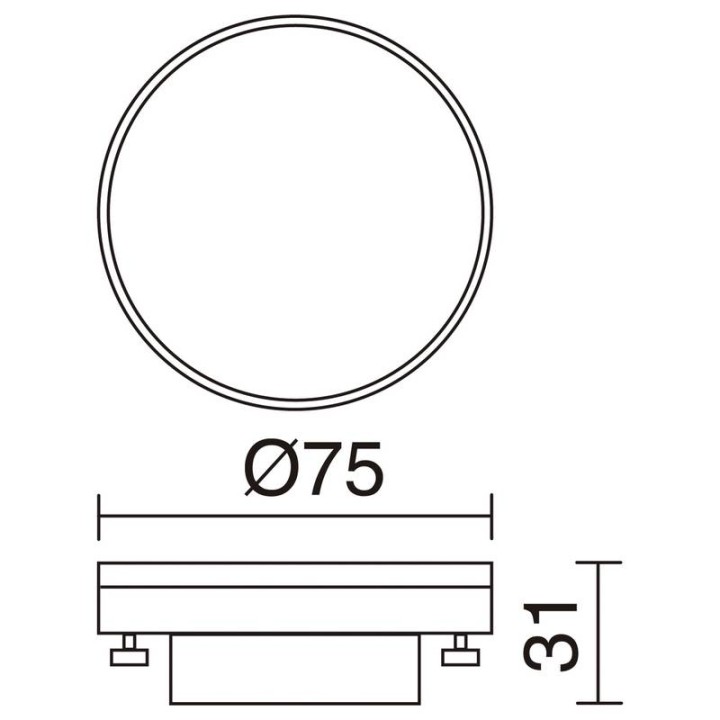 Lampara LED T2 GX53 4W 300lm 3000K  - 378A-L3104A-01
