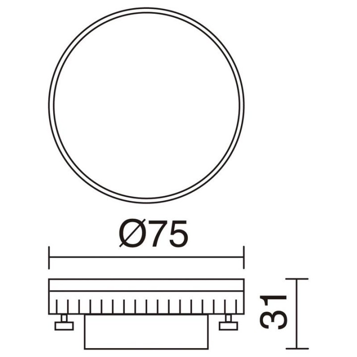 Lampara LED T2 GX53 6W 500lm 3000K  - 378A-L3106A-01