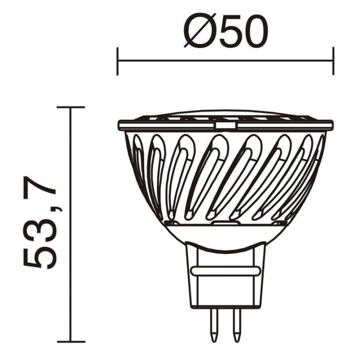 Lampara LED PRO GU5,3 7,6W 550lm 4000K  - 369C-L2308D-01