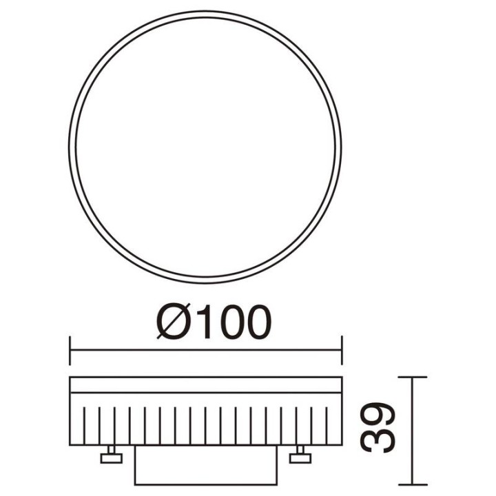 Lámpara LED T2 7W GX53 700lm 3000K  - 378B-L3107A-01