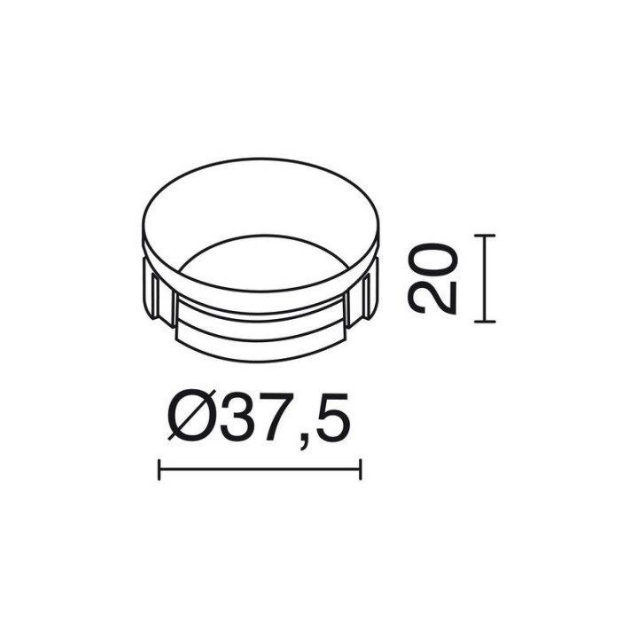 Embellecedor antidesl. Proyector DUBE Oro INDELUZ A55A-796-46