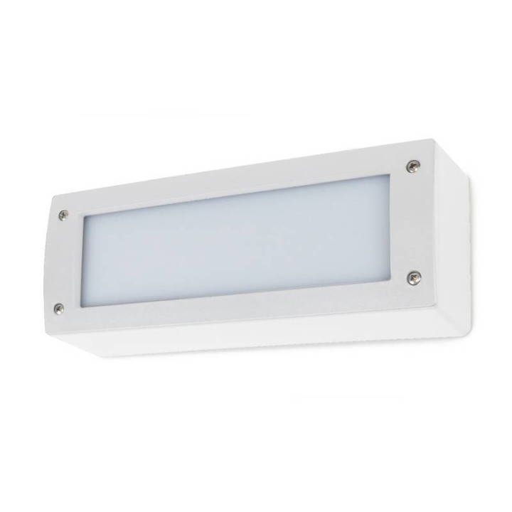 Aplique de Exterior Rectangular DEVON IP66 GX53 LED T2 2x3W 2x350lm 3000K Blanco DOPO 084U-G31X2A-01