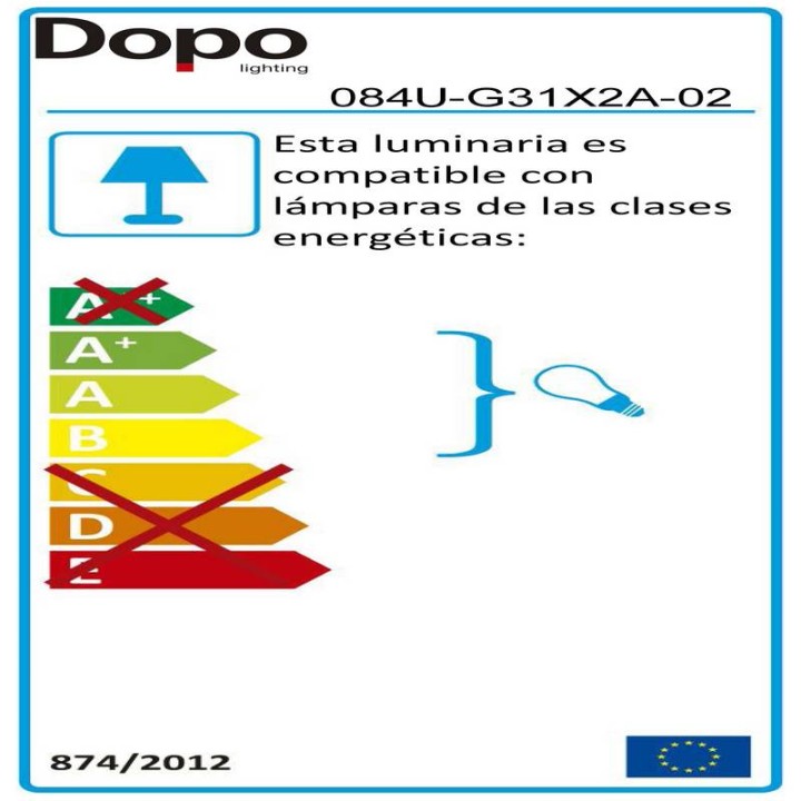 Aplique de Exterior Rectangular DEVON IP66 GX53 LED T2 2x3W 2x350lm 3000K Blanco DOPO 084U-G31X2A-01