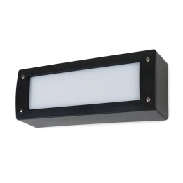 Aplique de Exterior Rectangular DEVON IP66 GX53 LED T2 2x3W 2x350lm 3000K Negro DOPO 084U-G31X2A-02