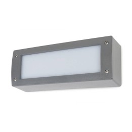 Aplique de Exterior Rectangular DEVON IP66 GX53 LED T2 2x3W 2x350lm 3000K Gris DOPO 084U-G31X2A-03