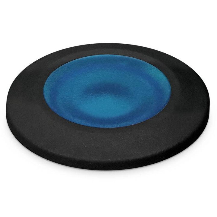Lámpara empotrable para exterior Pared/Suelo red. RAIN IP67/54 LED G9 1,7W AZUL Negro DOPO 950A-L1002A-02