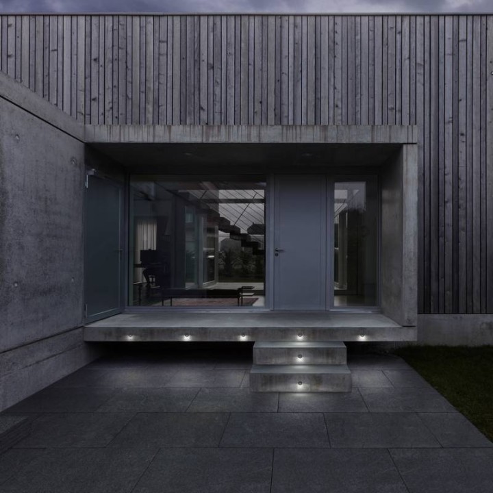 Lámpara empotrable para exterior Pared/Suelo 1 haz RAIN IP67/54 LED G9 1,7W 3000K Blanco DOPO 950B-L3102A-01