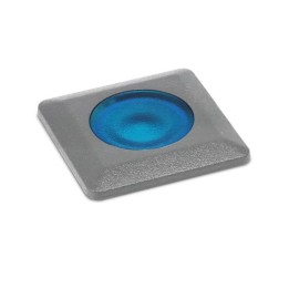 Lámpara empotrable para exterior Pared/Suelo cuad, RAIN IP67/54 LED G9 1,7W AZUL Gris DOPO 950D-L1002A-03
