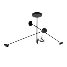 Lámpara Colgante Invisible Triplex LED 27W 1534lm 3000K Negro Leds C4 00-5696-05-05