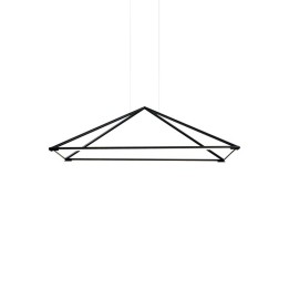 Lámpara Colgante Tubs 1200mm LED 48W 2196lm 3000K Negro Leds C4 00-6000-05-M1